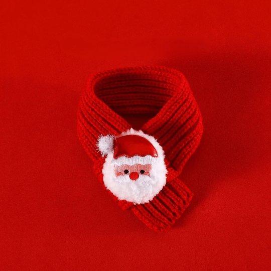Cappello con polsino di Babbo Natale per animali domestici – Costume caldo lavorato a maglia per gatti e cani – Design cartone animato renna pupazzo di neve