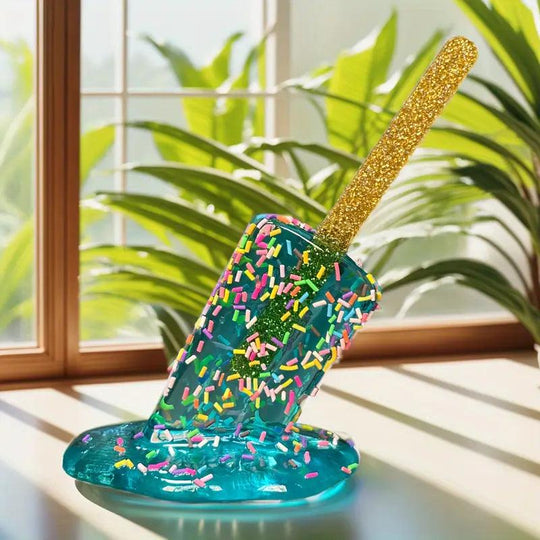 Ornamento in resina a gelato fuso