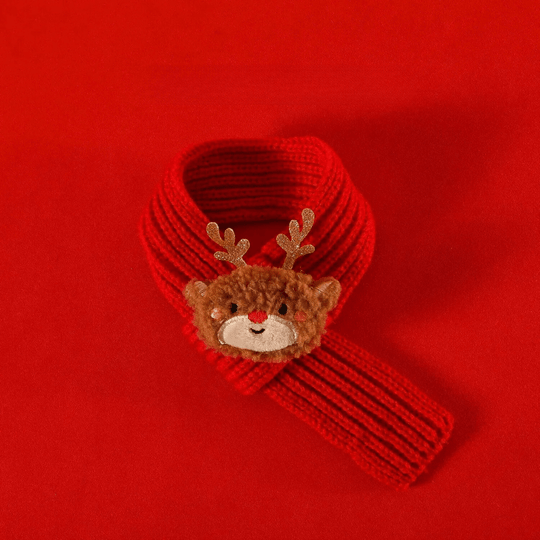 Cappello con polsino di Babbo Natale per animali domestici – Costume caldo lavorato a maglia per gatti e cani – Design cartone animato renna pupazzo di neve