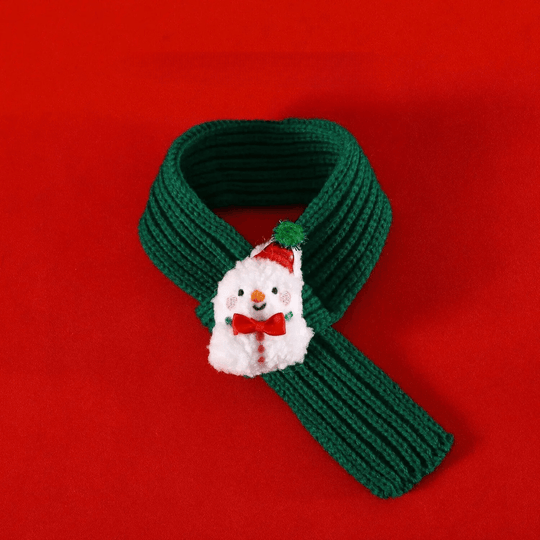 Cappello con polsino di Babbo Natale per animali domestici – Costume caldo lavorato a maglia per gatti e cani – Design cartone animato renna pupazzo di neve