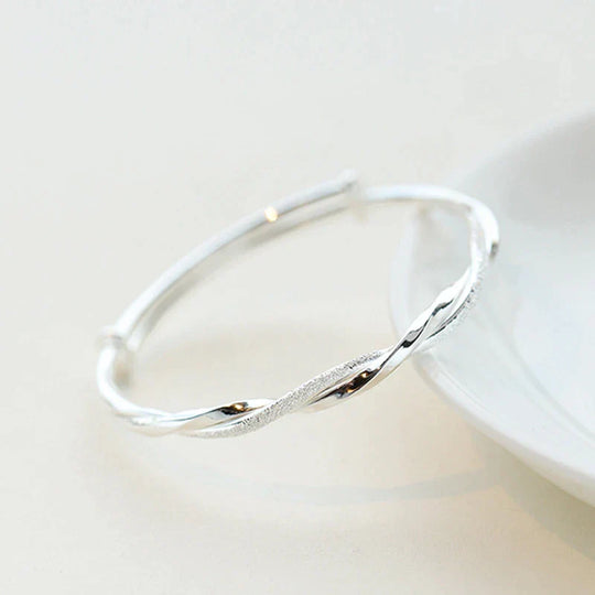 Bella Braccialetto Intrecciato Argento