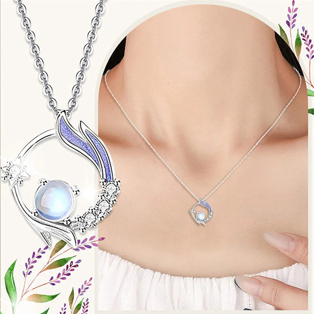 Collana in argento con pietra di luna