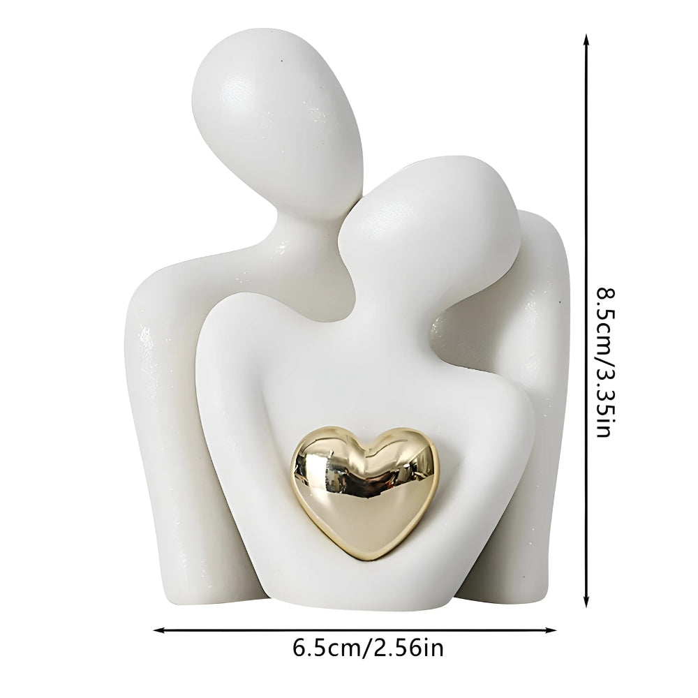 Coppia minimalista con immagine a cuore