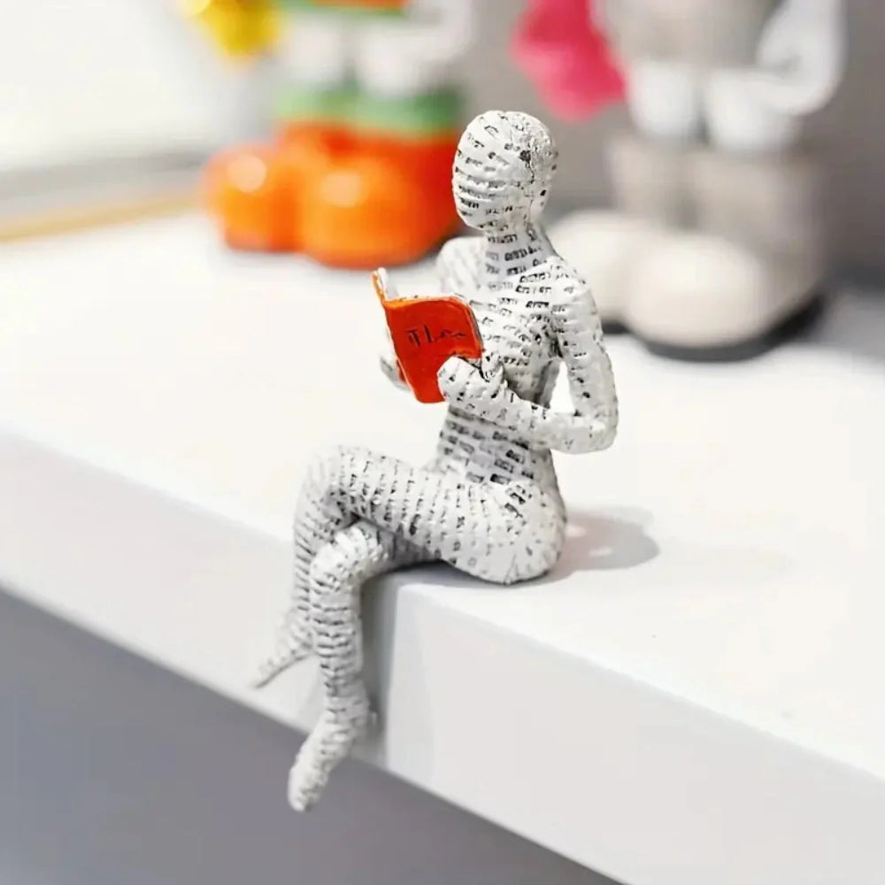 Mini Abstract Reader Figurine