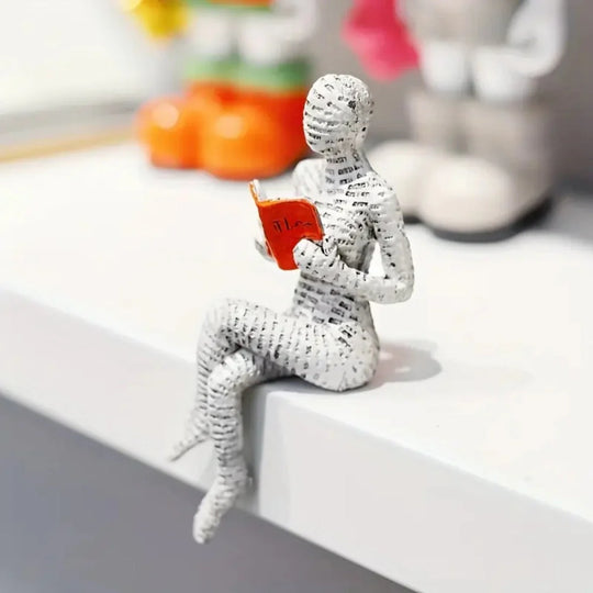 Mini Abstract Reader Figurine