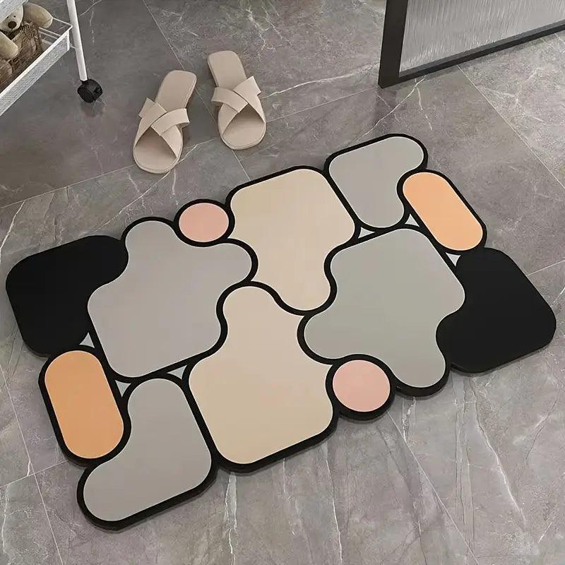 Tappetino da bagno antiscivolo puzzle creativo terra