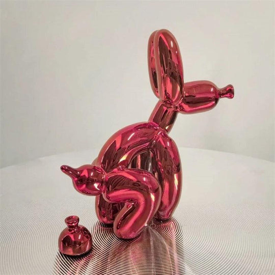 Statue de caca de chiot BalloonDog | Accessoire d'intérieur moderne