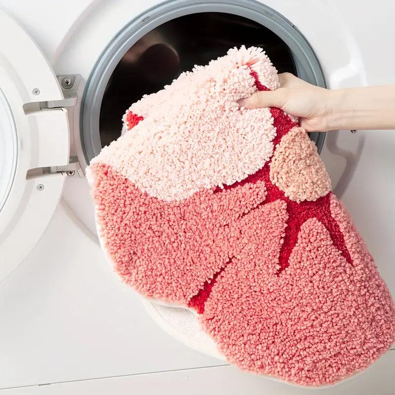 Floral Bathroom Mat – Soft, Comfortable & Washable