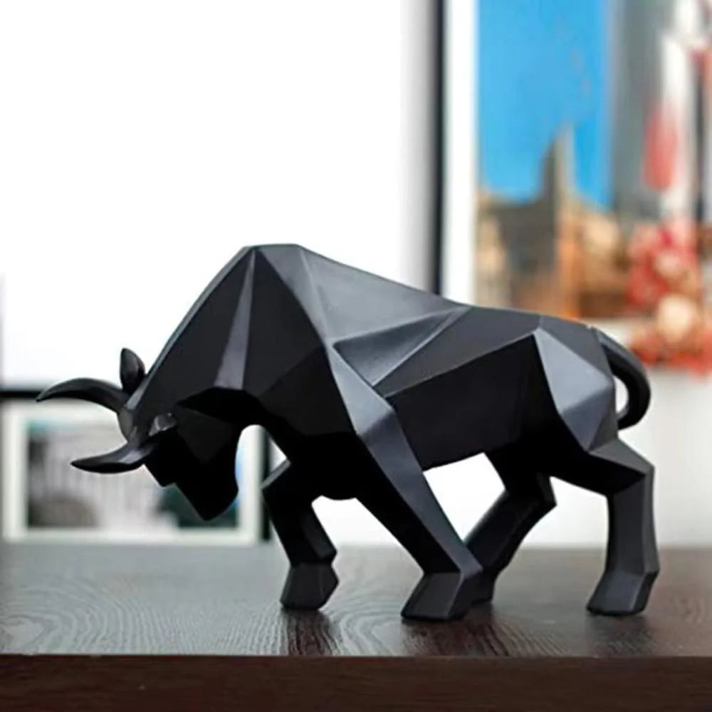 Geometric Bull Figure