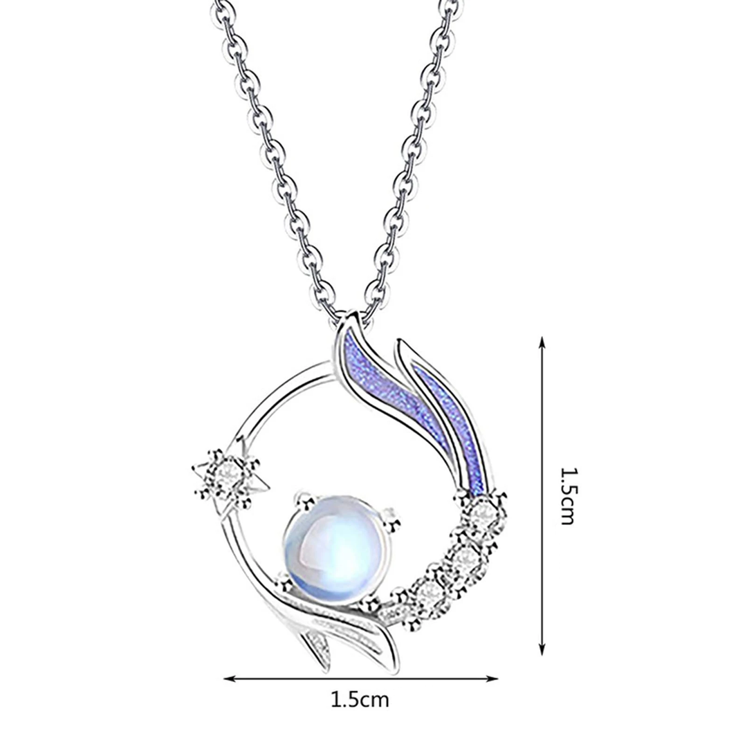 Collana in argento con pietra di luna