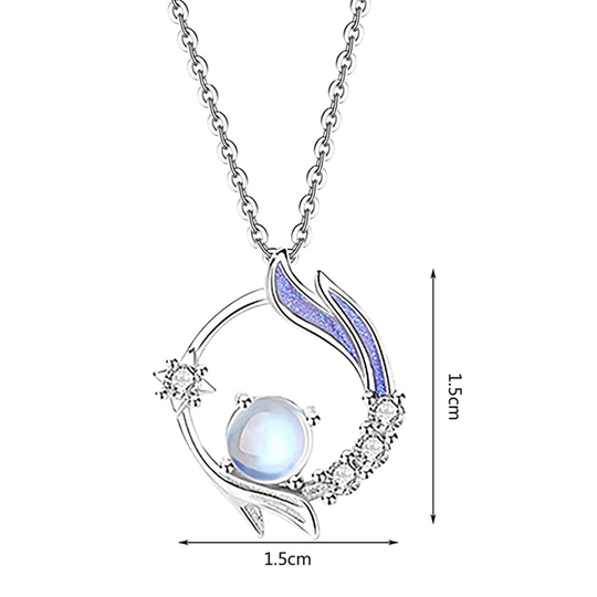 Collana in argento con pietra di luna