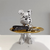 Decoratieve Beer met Dienblad – Luxe Woonaccessoire & Opbergtray
