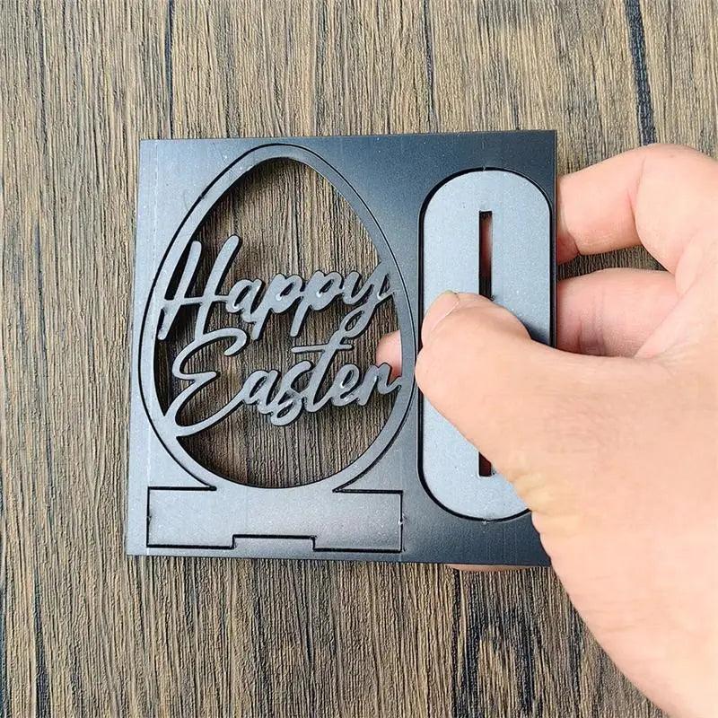 Elegant Black Acrylic Easter Decoration