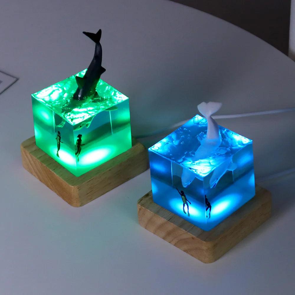 Lamp met 7 kleuren Zeewezens