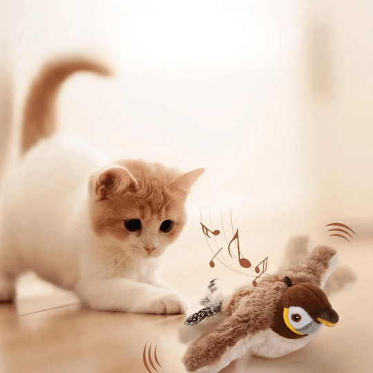 Interactive Cat Toy – Flapping Bird with Catnip