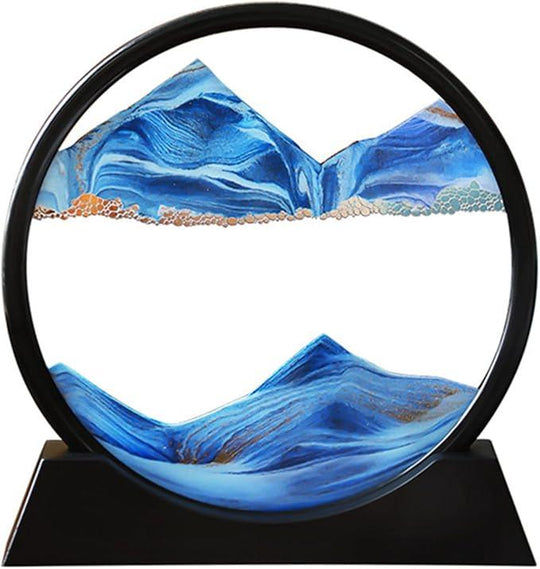 Opera d'arte in sabbia in movimento