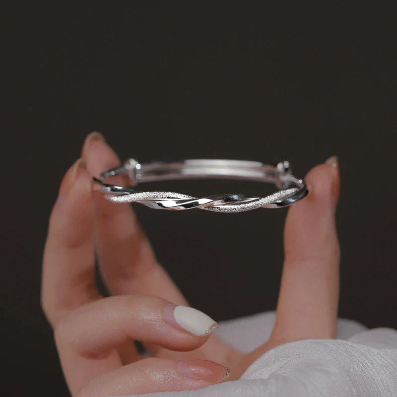 Bella Braccialetto Intrecciato Argento