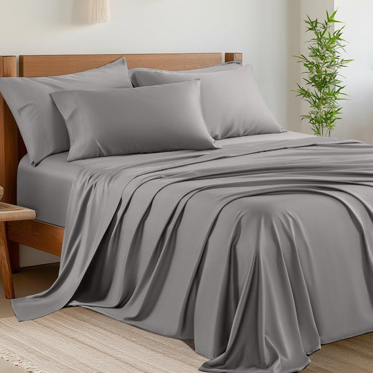 Set di lenzuola King Size in bambù, 6 pezzi