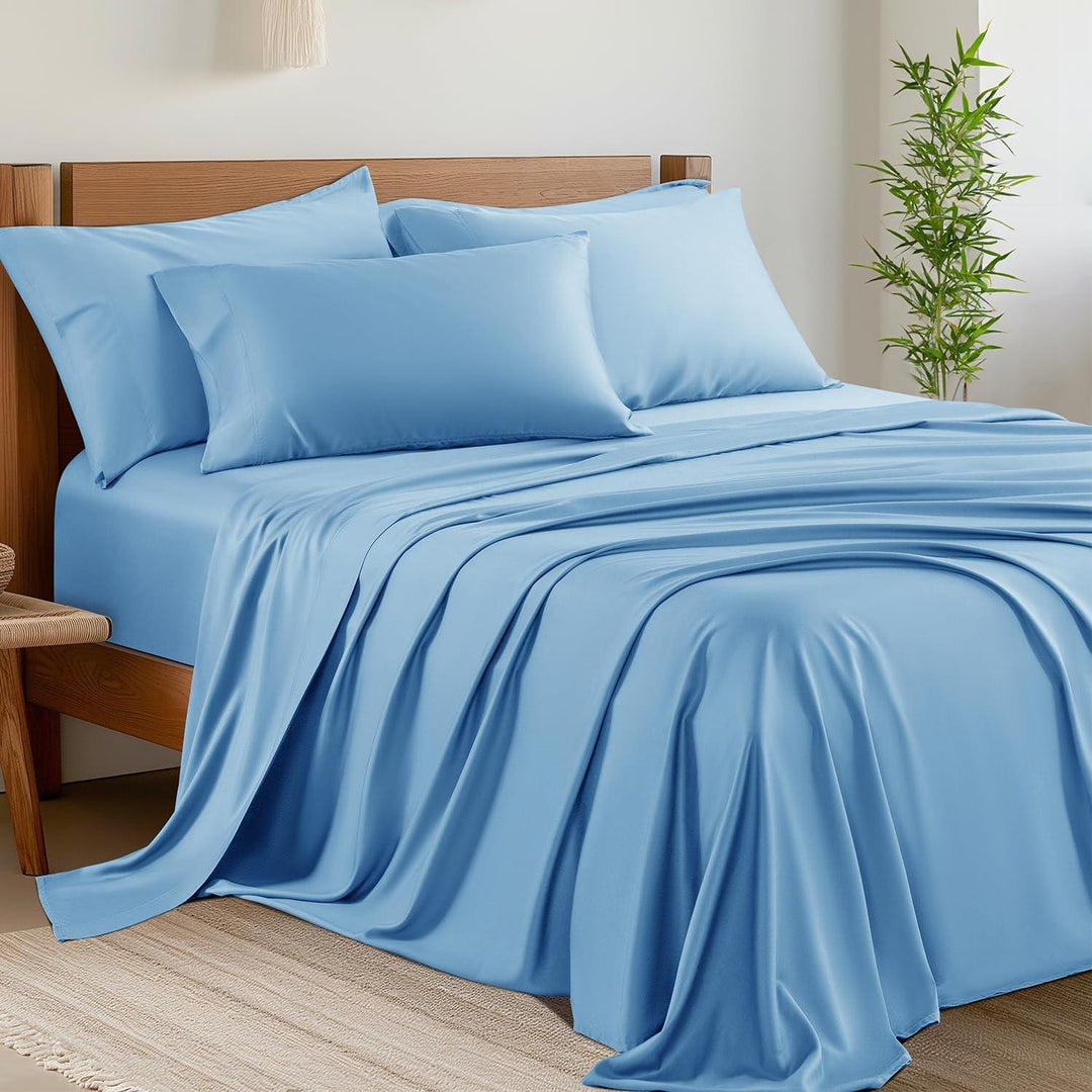 Set di lenzuola King Size in bambù, 6 pezzi