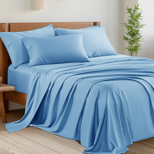 Set di lenzuola King Size in bambù, 6 pezzi