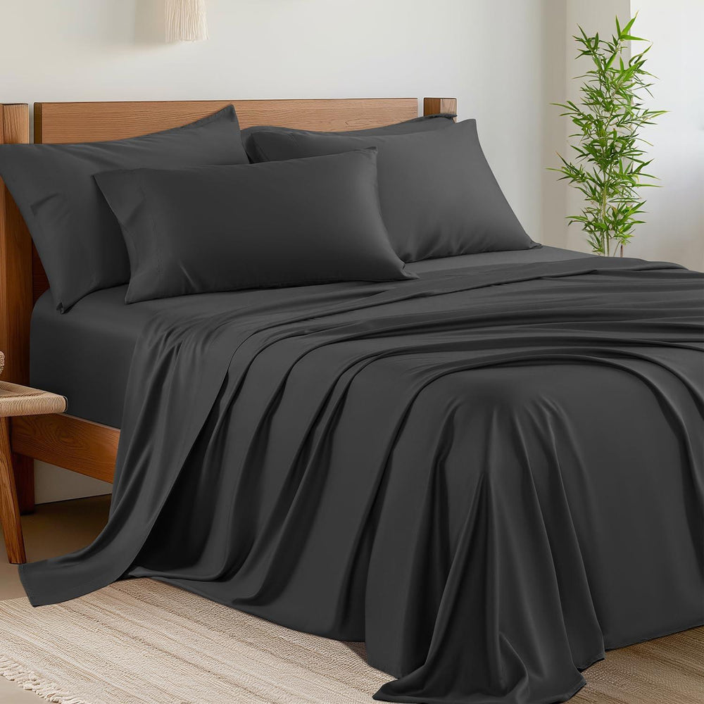 Bamboe 6-piece King Size Bed Sheet Set