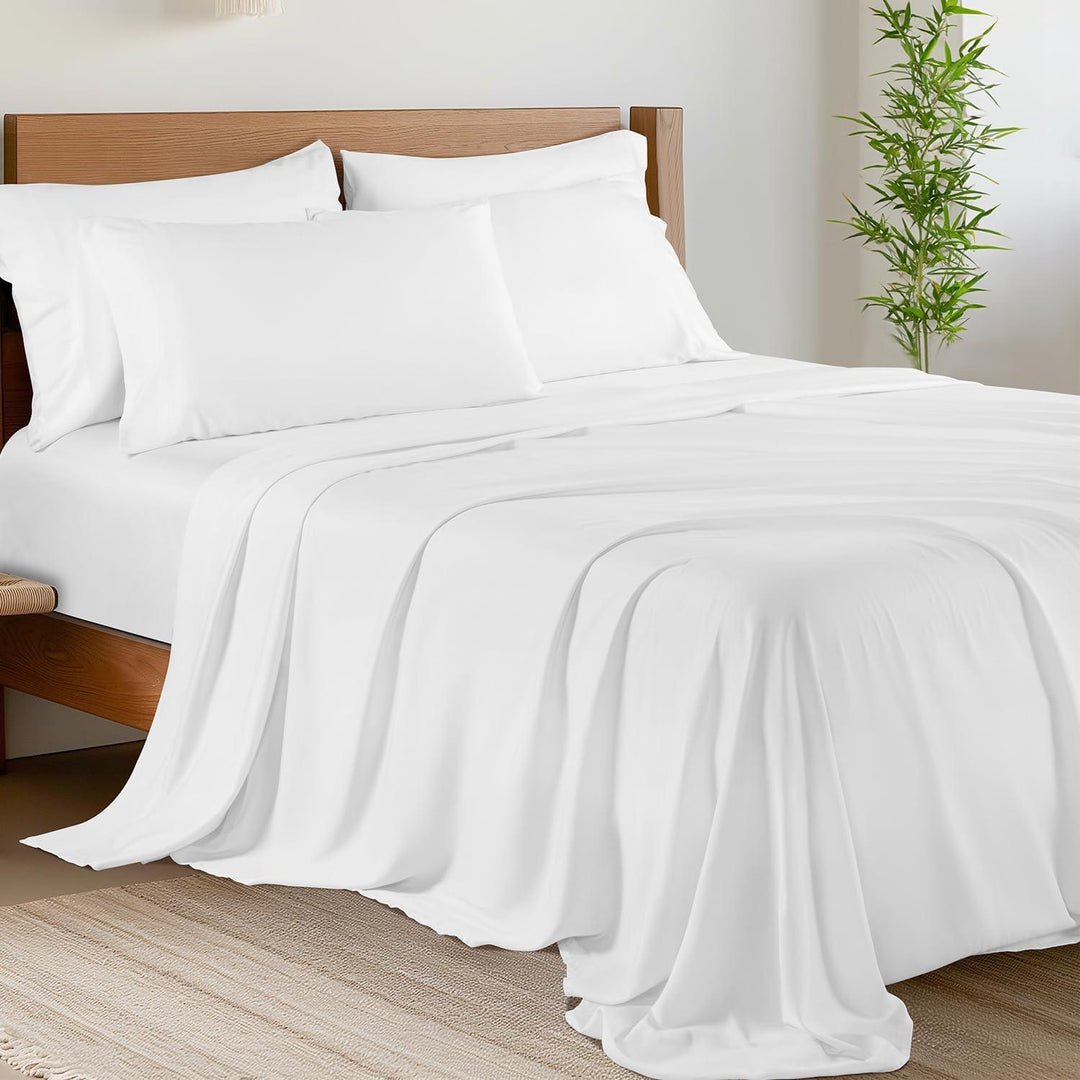 Set di lenzuola King Size in bambù, 6 pezzi