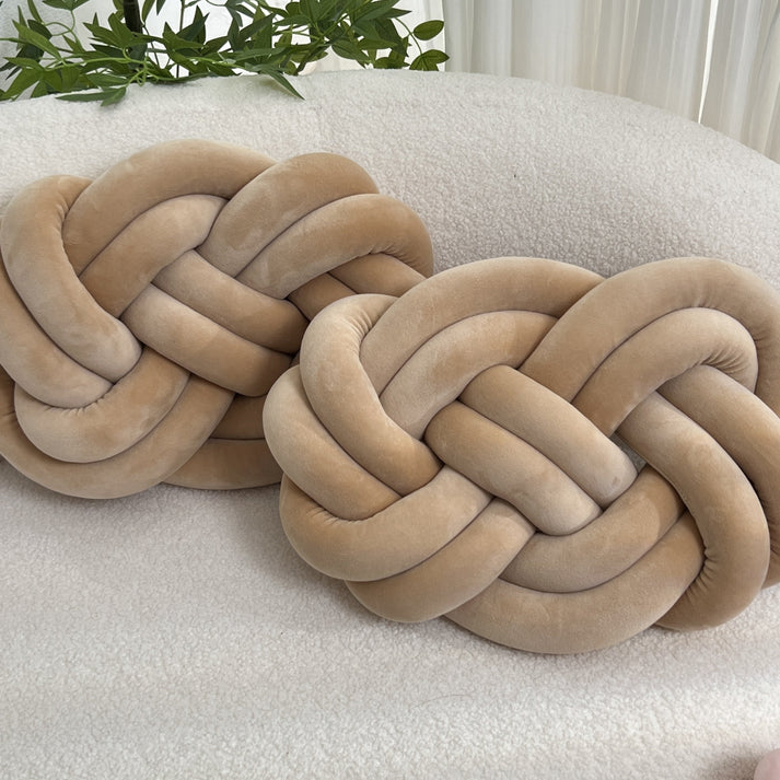 Set of 2 Decorative Plush Cushions