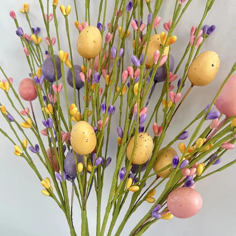 Confezione da 10 Steli Cluster di Uova di Pasqua