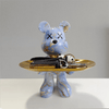 Decoratieve Beer met Dienblad – Luxe Woonaccessoire & Opbergtray