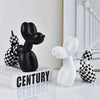 Schattige Geblokte Ballonhond Figurine