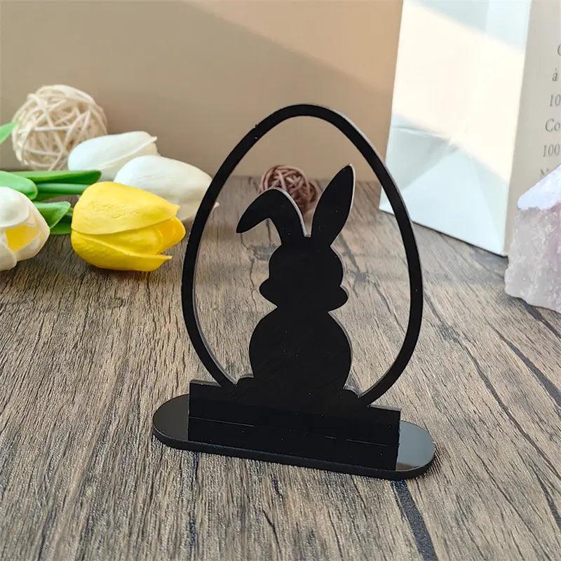 Elegant Black Acrylic Easter Decoration