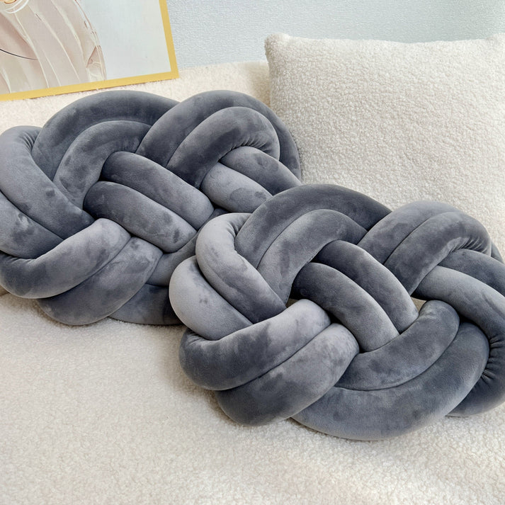 Set of 2 Decorative Plush Cushions