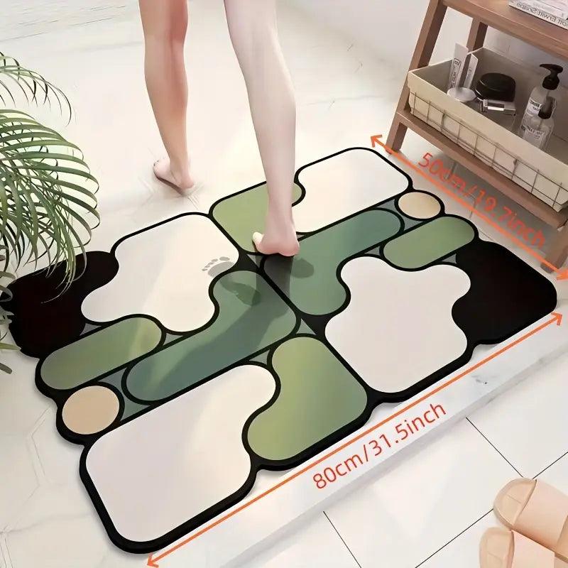 Tappetino da bagno antiscivolo puzzle creativo terra