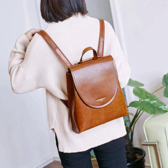 Women's Vegan Leather Backpack | Versatile Daypack for Work & Travel