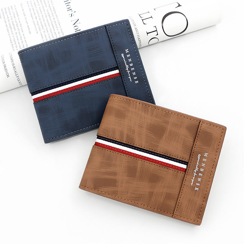 Bifold Men's Wallet with Double Stitched Seams