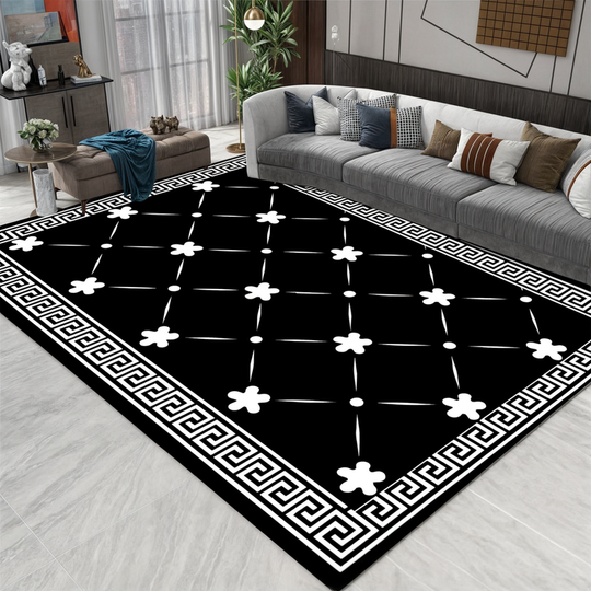 Zerbino Ottico 3D Illusione - Tappeto Antiscivolo Geometrico a Scacchiera