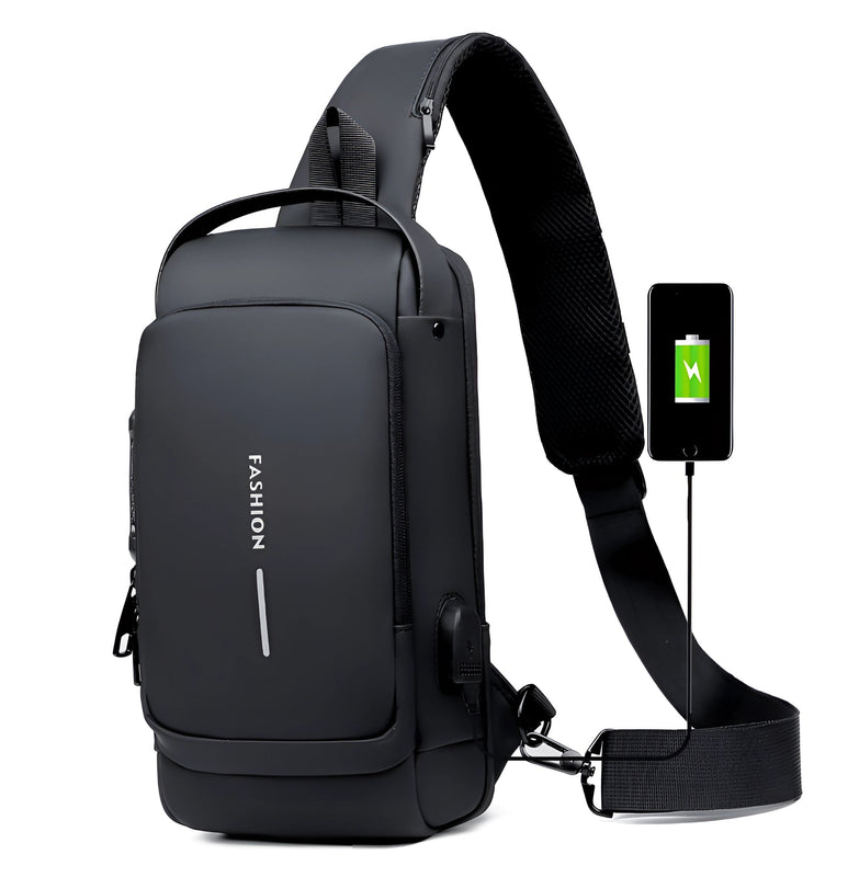 Antidiefstal Sling Tas met USB-Poort