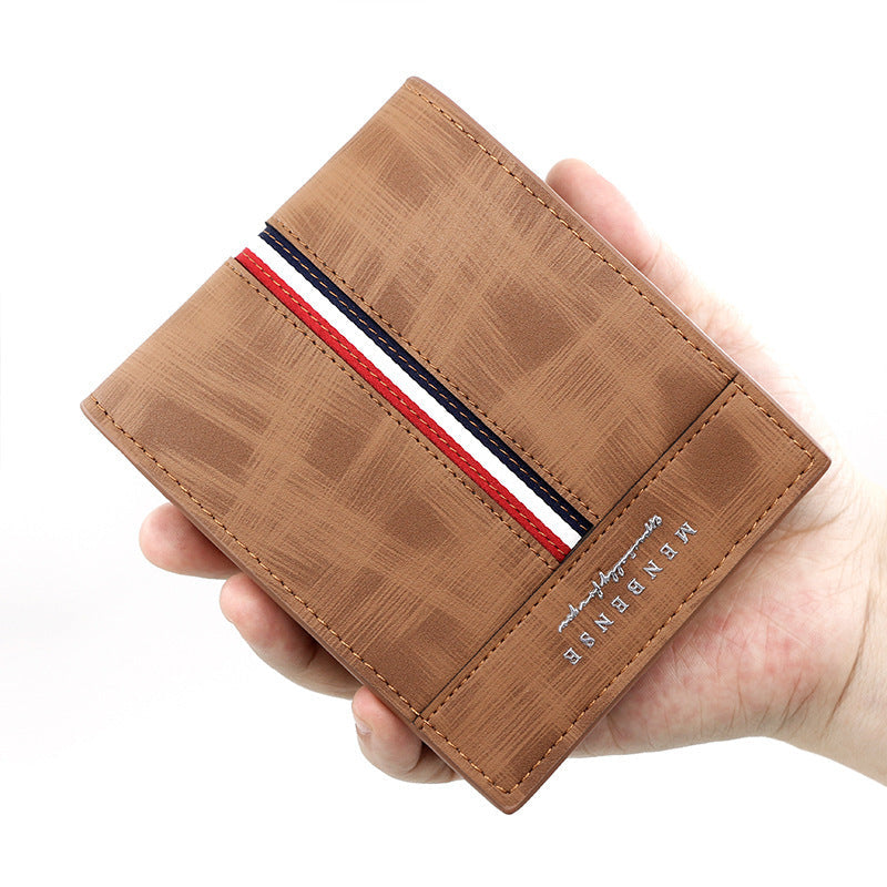 Bifold Men's Wallet with Double Stitched Seams