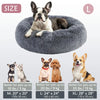 Kalmerende Donut Huisdierenmand | Wasbare Kunstbont Honden & Katten Mand