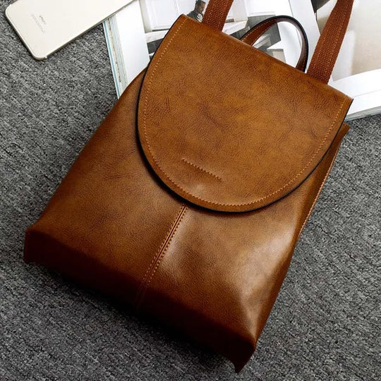 Women's Vegan Leather Backpack | Versatile Daypack for Work & Travel