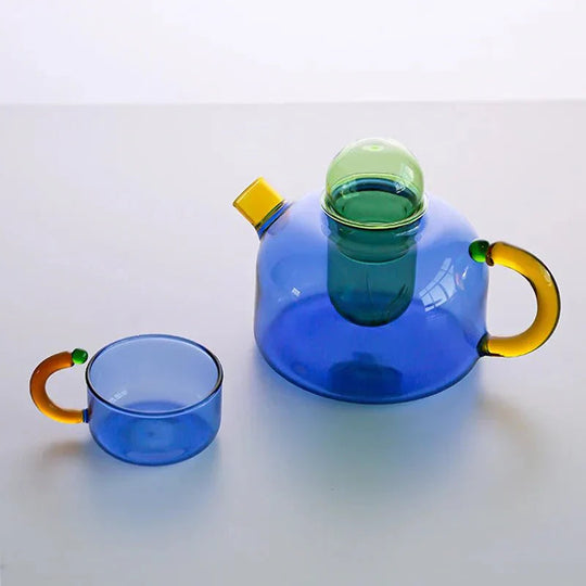 Élégante théière en verre | Bouilloire à thé stylée