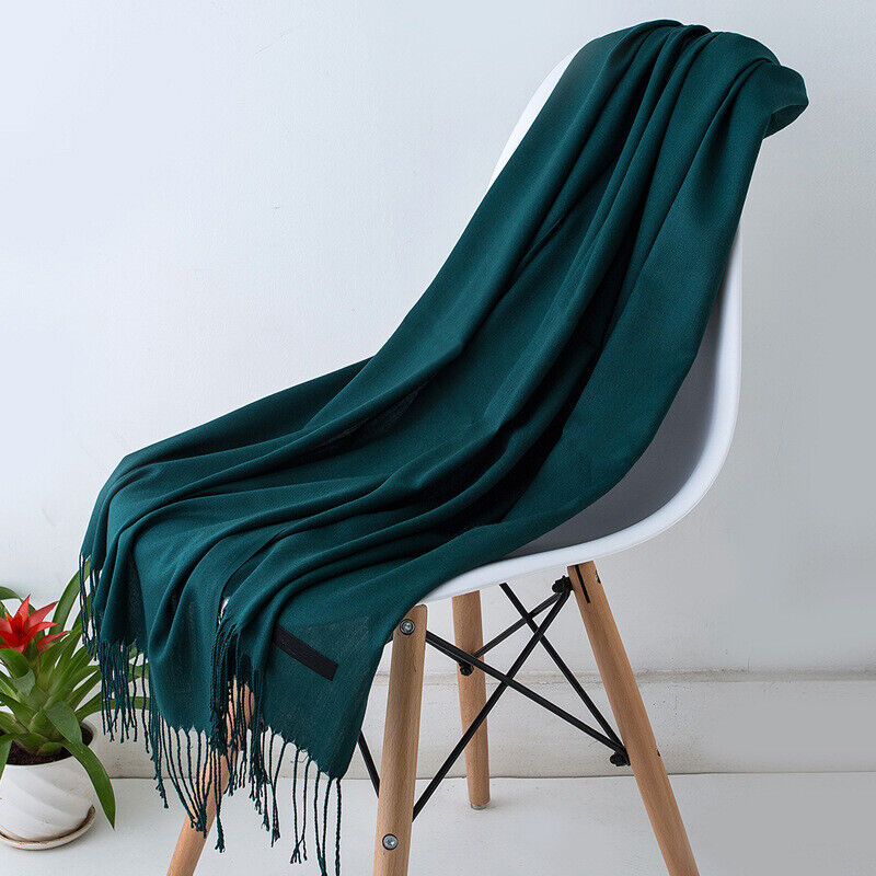 Lange Sjaal | Oversized Wikkel met Franjes