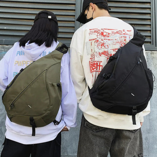 Minimalist Nylon Sling Bag for Men | Chest Bag with Single Strap