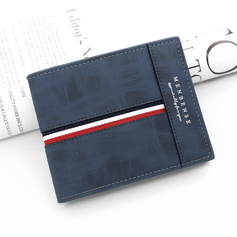 Bifold Men's Wallet with Double Stitched Seams