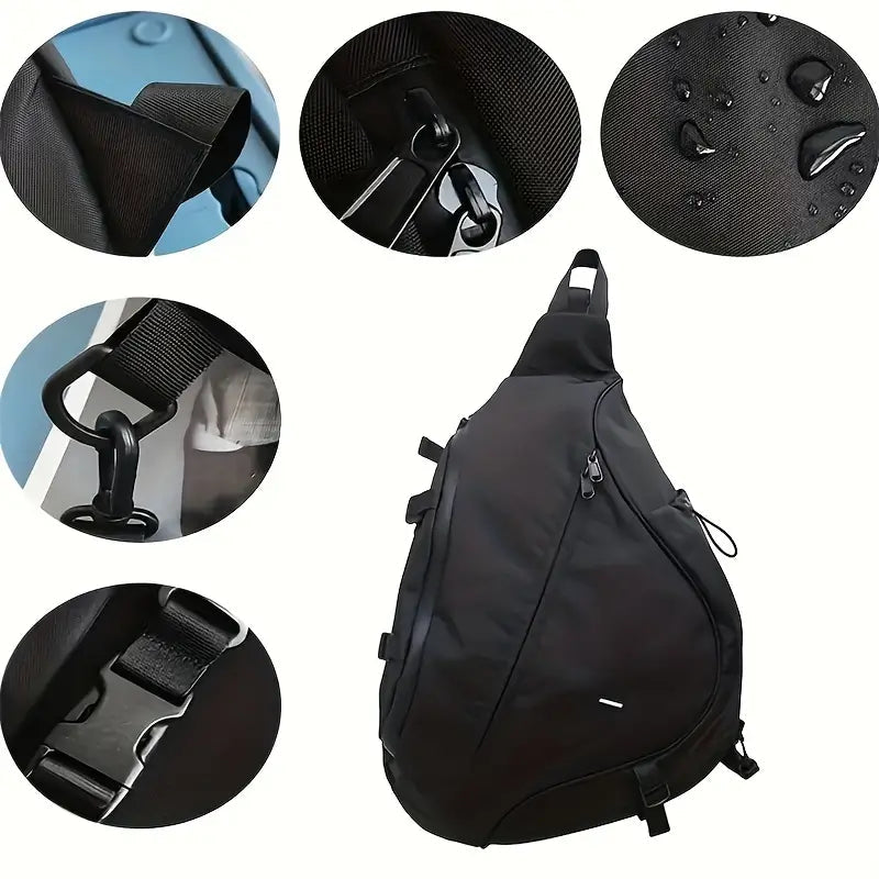 Minimalist Nylon Sling Bag for Men | Chest Bag with Single Strap