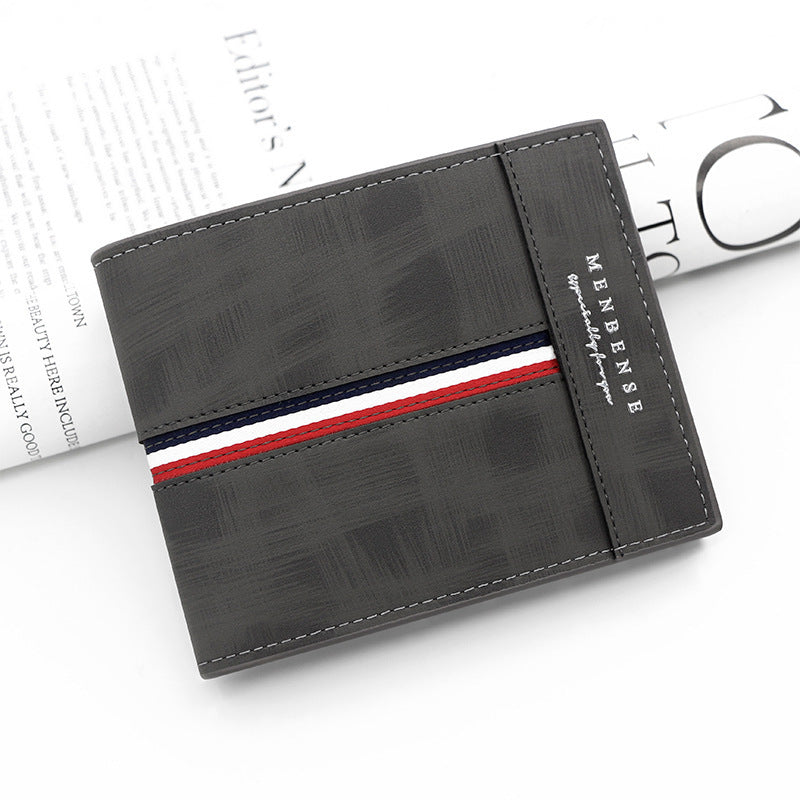 Bifold Heren Portemonnee met Dubbel Gestikte Naden