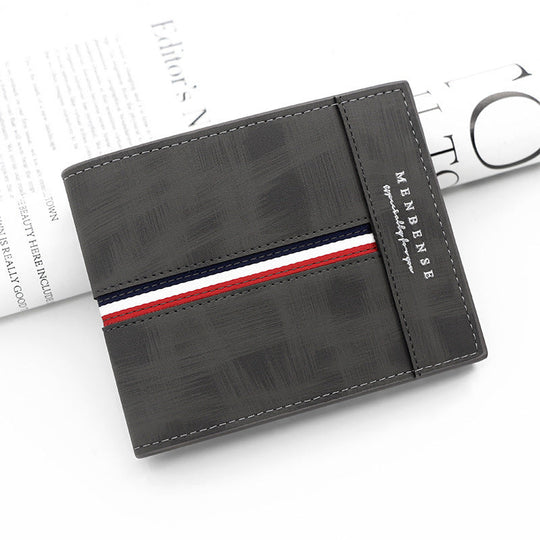 Bifold Men's Wallet with Double Stitched Seams