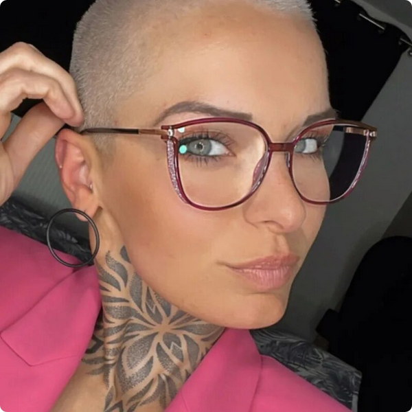 Large Frame Reading Glasses for Women | Metal Detail Fashion Glasses