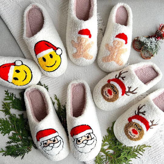 Kerst Thema Pantoffels | Warme Feestdagen Binnen Huisschoenen