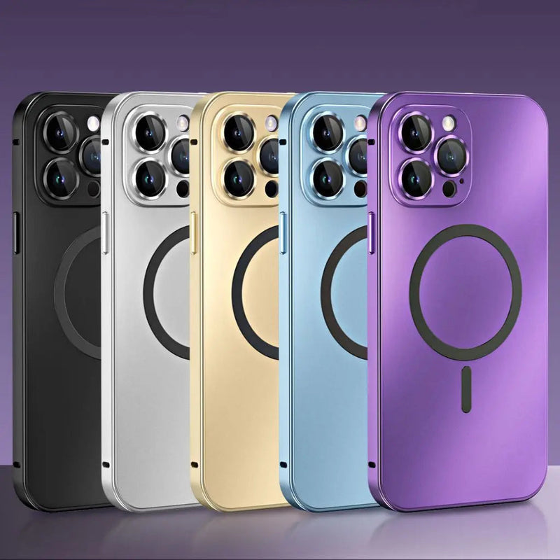 Magnetische Metalen Telefoonhoes | Strakke Matte Beschermhoes voor iPhone